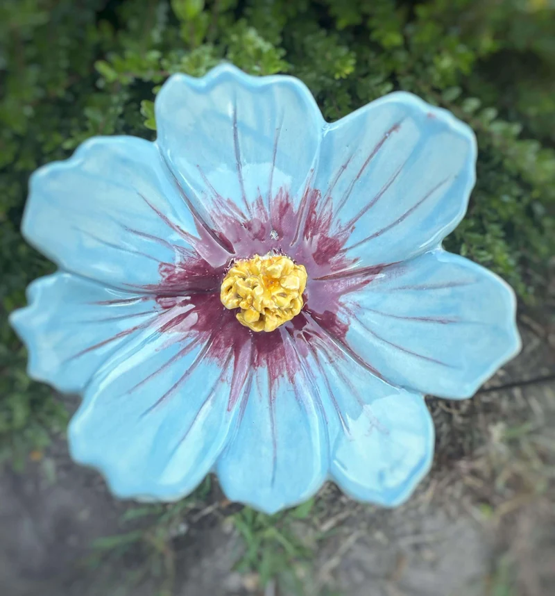 Handmade Ceramic Garden Flower