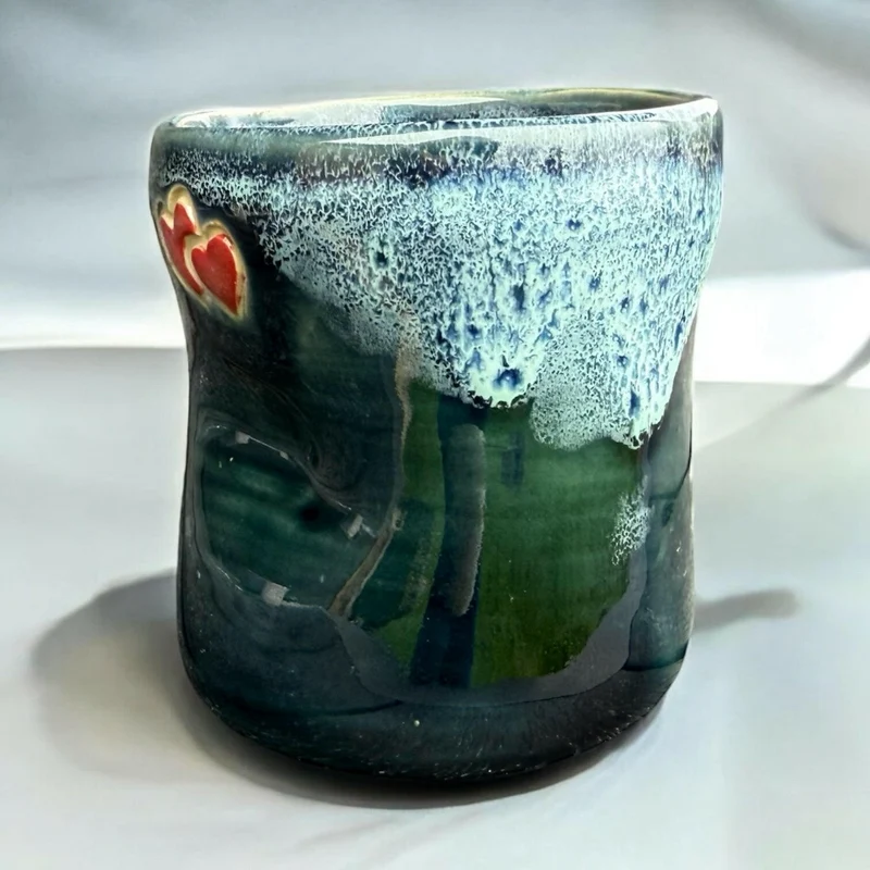 Handmade Mug with Hearts