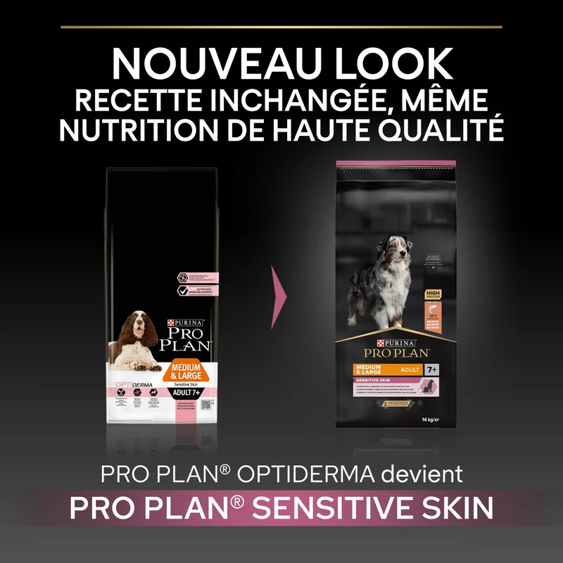 Pro Plan Sensitive Skin Medium & Large Adult au saumon - croquettes chien