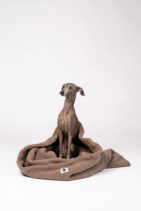 Sac de couchage moelleux pour chien – Mokka