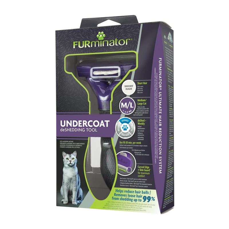 Brosse Furminator poils courts chien