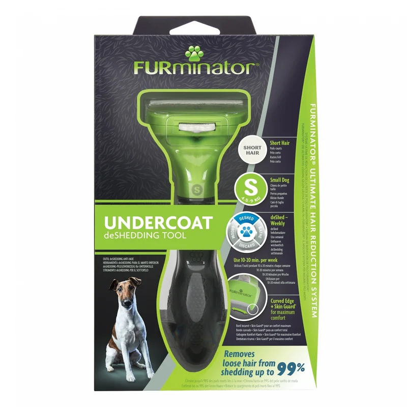 Brosse Furminator poils courts chien