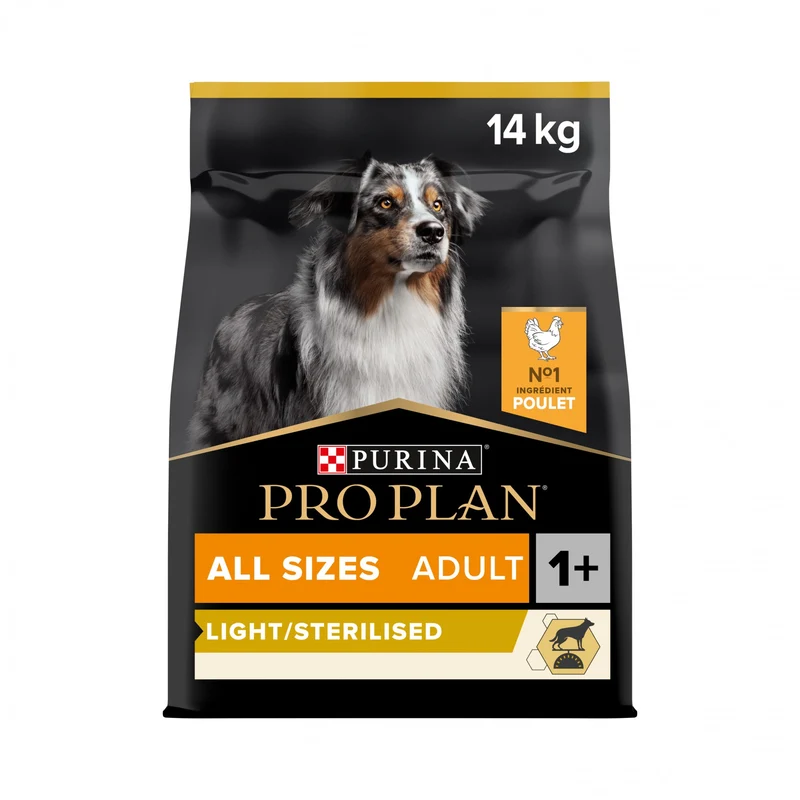 Pro Plan Light/Sterilised All Sizes Adult au poulet - croquettes chien