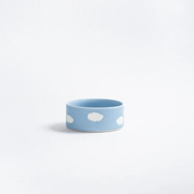 Bol Cloud pour chien en grès artisanal – Egg Back Home