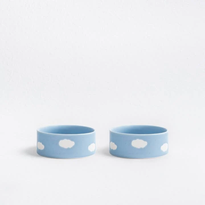 Bol Cloud pour chien en grès artisanal – Egg Back Home