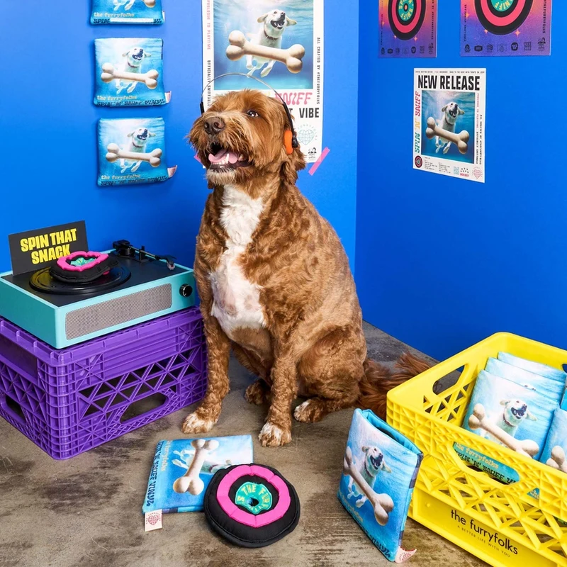 Jeu de fouille Sniffy Vinyl pour chien
