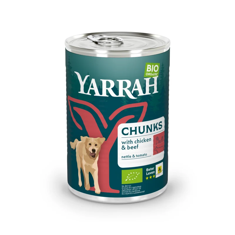Yarrah bouchées bio Chien - Lot 12 x 405 g