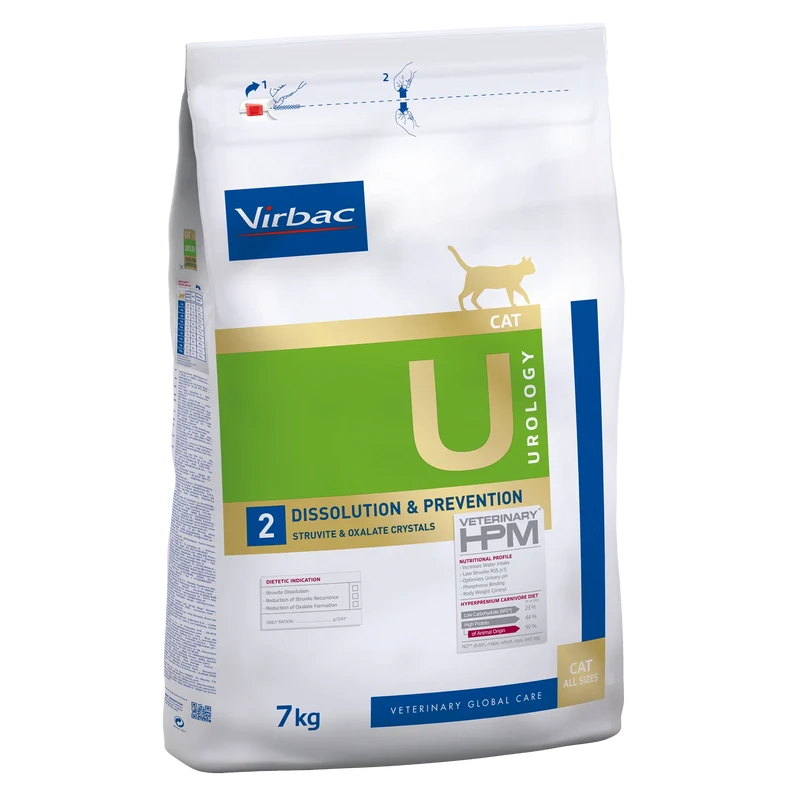 Virbac Veterinary HPM Diététique Urology Dissolution & Prevention - croquettes chat