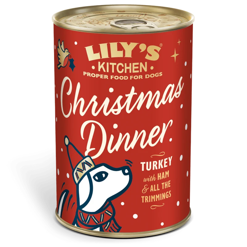 Repas de Noël pour chien à la dinde