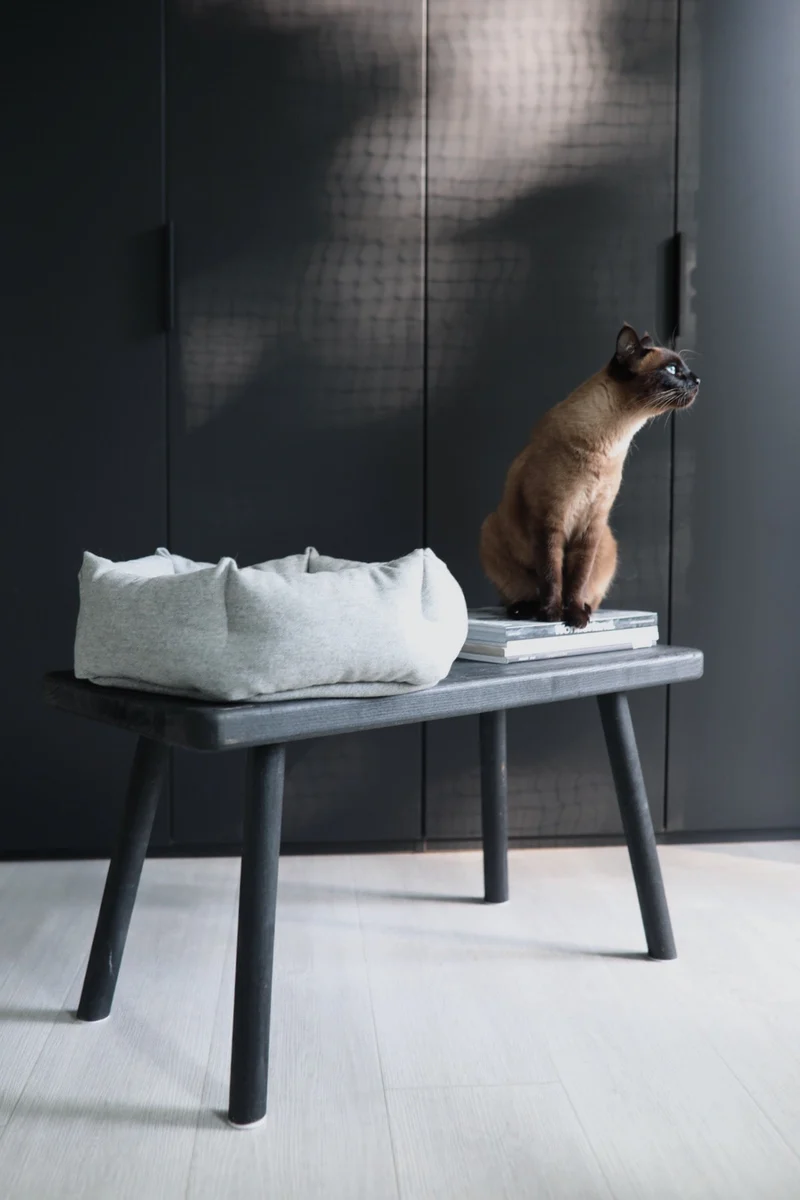 Panier douillet hexagonal Calma pour chat