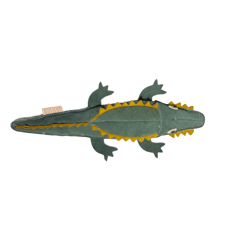Jouet crocodile en daim
