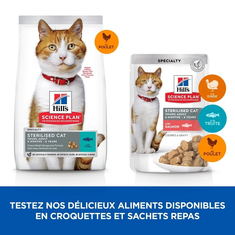 Hill's Science Plan Sterilised Adult en sachets - pâtée chat