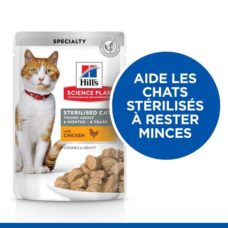 Hill's Science Plan Sterilised Adult en sachets - pâtée chat