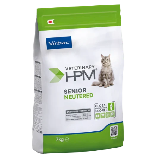 Virbac Veterinary HPM Senior Neutered Cat - croquettes chat