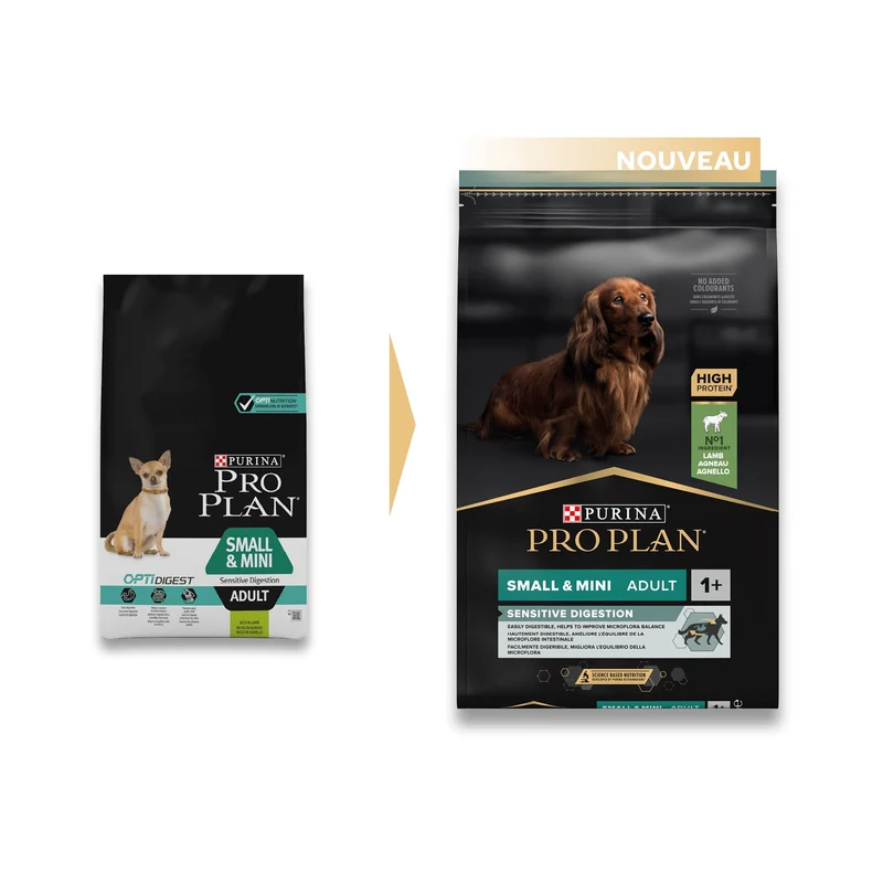 Pro Plan Sensitive Digestion Small & Mini Adult à l'agneau - croquettes chien