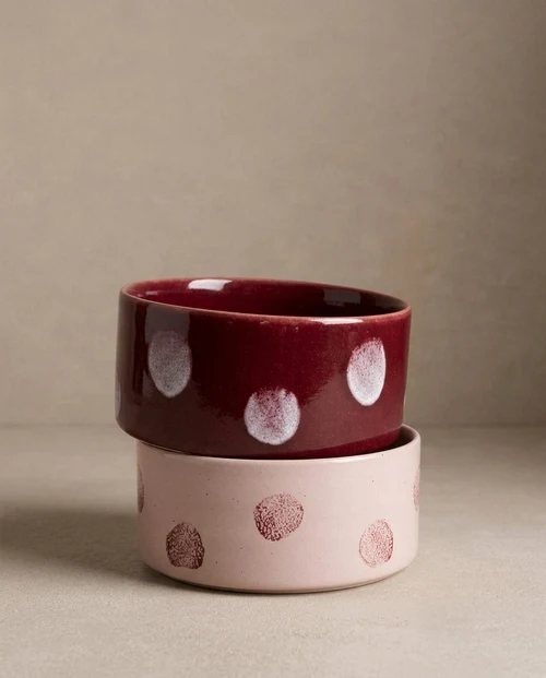 Gamelle en Grès pour Chien Pop Dots – Egg Back Home