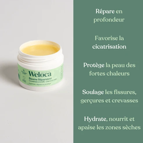 Baume Réparateur Naturel Coussinets & Truffe pour Chien et Chat – Weloca
