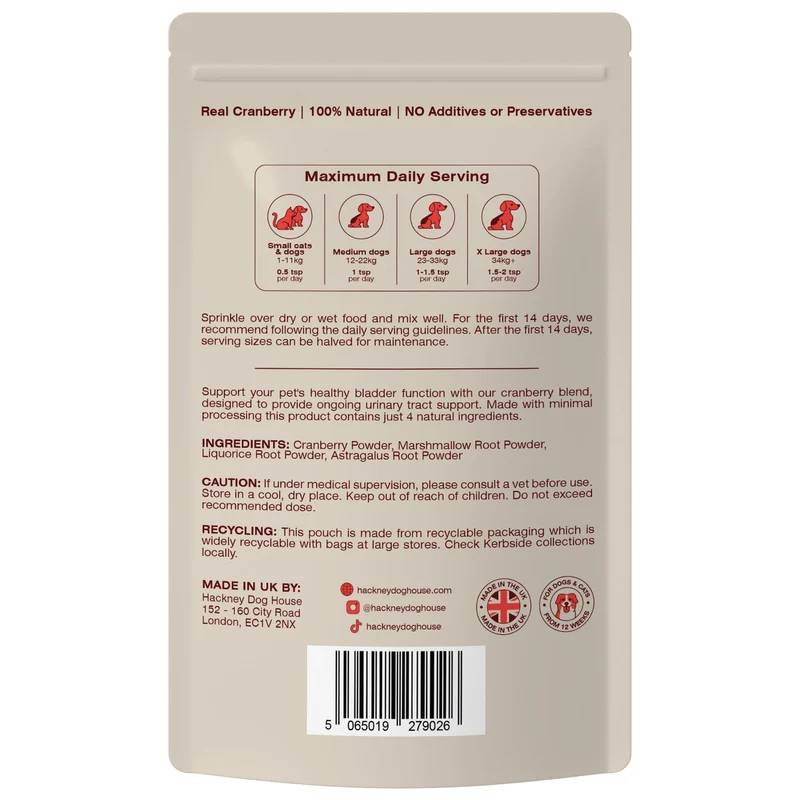 Soutien naturel pour des fonctions urinaires -Urinary Cranberry –