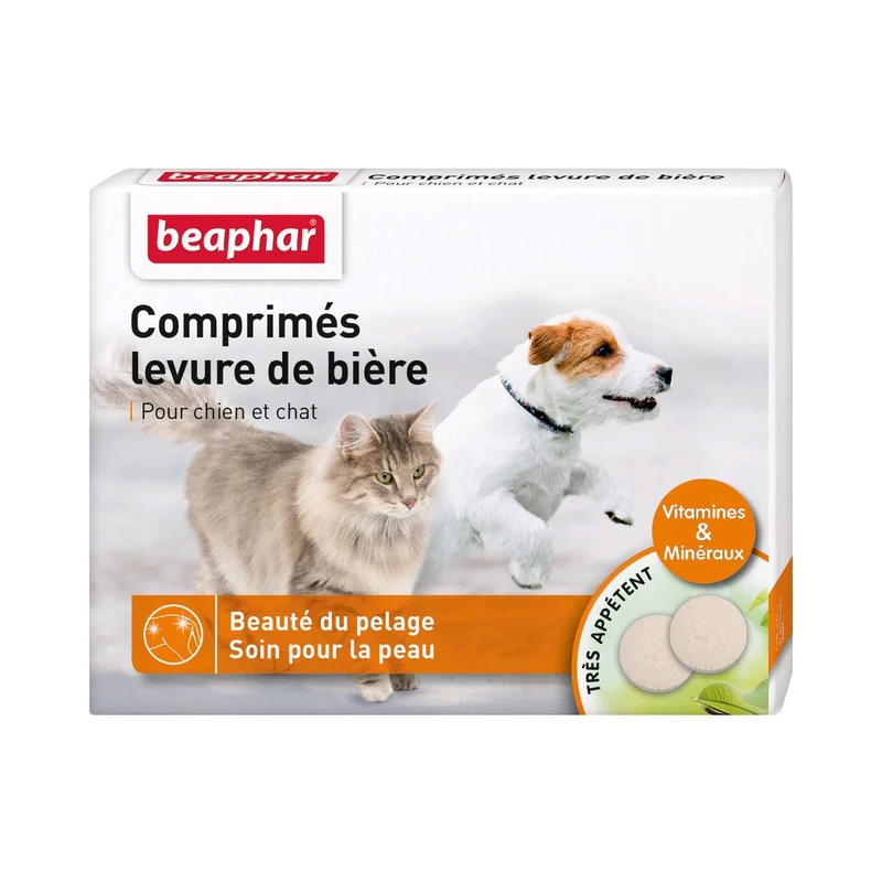 Levure de bière beauté du pelage et soin de la peau chien, chat