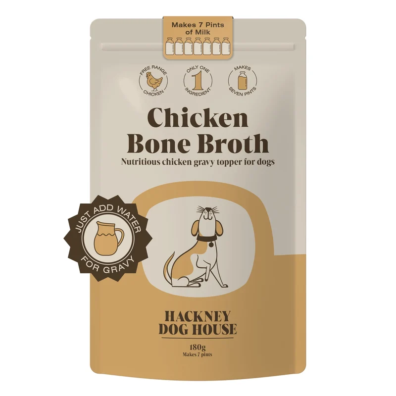 Bouillon d’os de poulet en poudre pour chien Hackney Dog House