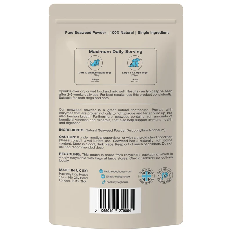 Poudre dentition au Kelp pour chien et chat