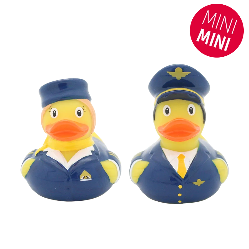 Duo de Mini Canards Compagnie Aérienne – Pilote et Hôtesse