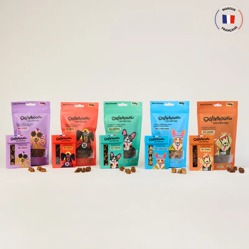 Pépites de friandises pour chien Delamour Paris