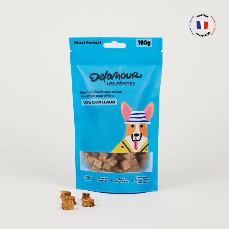 Pépites de friandises pour chien Delamour Paris