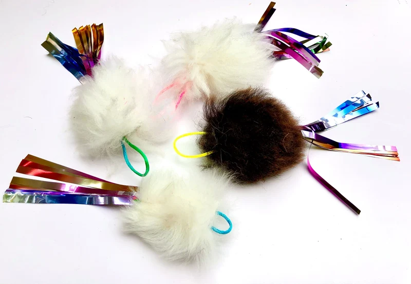 Jouet interchangeable pour canne Purrs Woolly Rustler