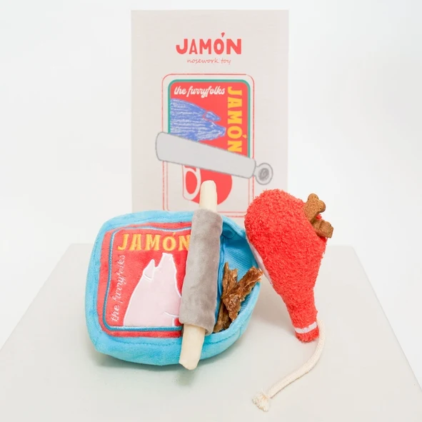 Peluche de fouille conserve de Jambon