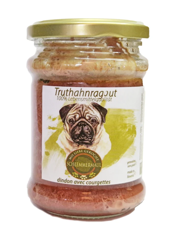 Pâté pour chien ragoût de dinde