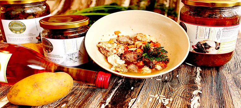 Pâté pour chien fricassée de poulet