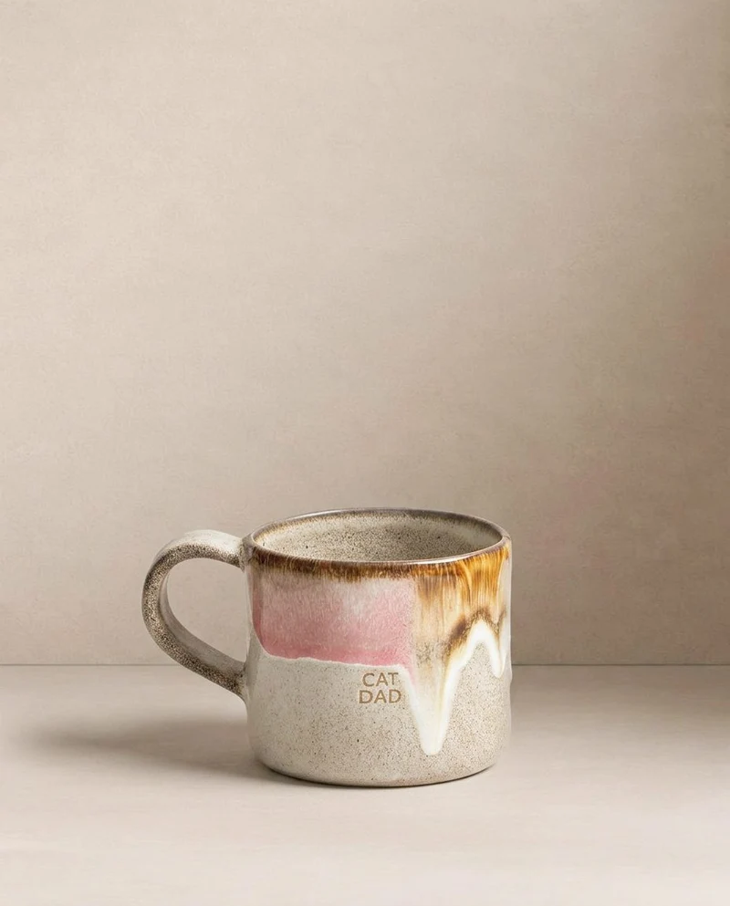 Melting Ice Cream Mug 360 ml Chat Maman & Papa Ensemble 2 Pièces