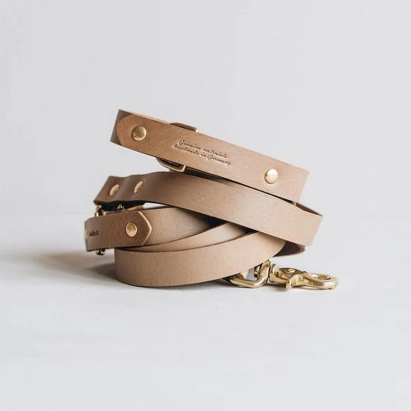 Laisse fine pour chien en cuir ajustable Lasso Air Band & Roll