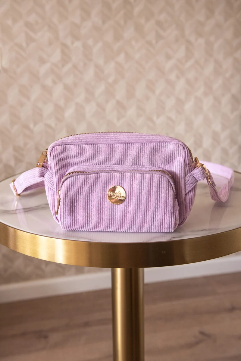 Sac banane avec distributeur de sacs canins intégré