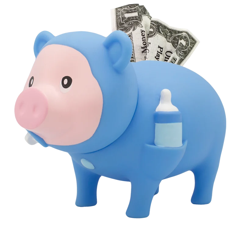 Duo de Tirelires Cochons Bébé – Fille Rose et Garçon Bleu