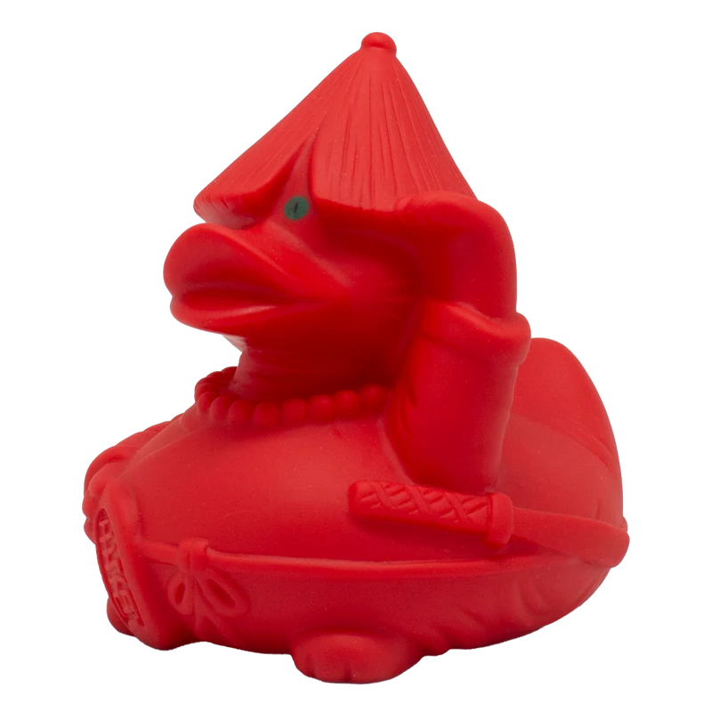 Duo de Canards Chats Chanceux – Noir et Rouge