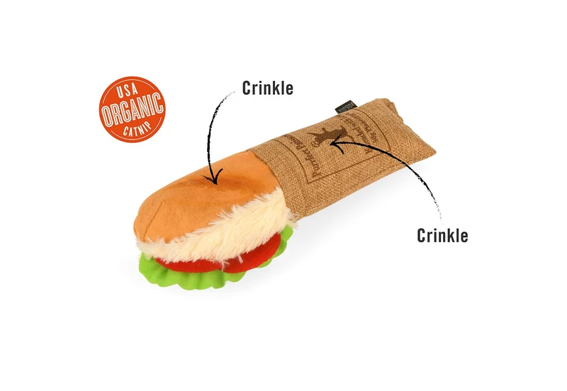 Peluche pour chat sandwich thon