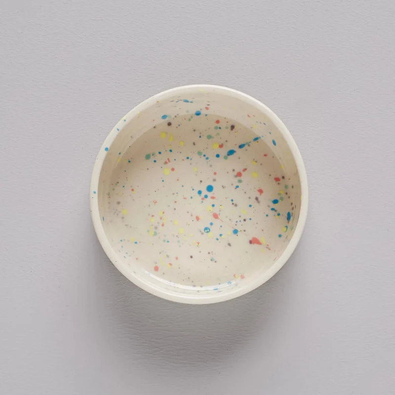 Bol pour chien artisanal en grès Dripping (4 coloris)