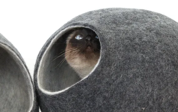 Maison pour chat en laine