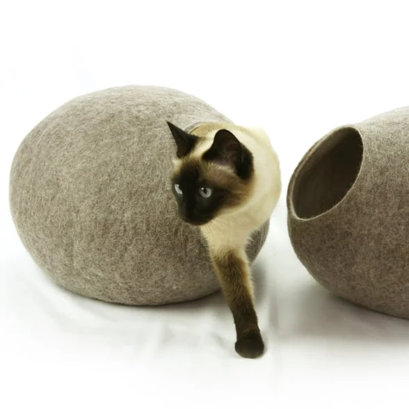 Maison pour chat en laine