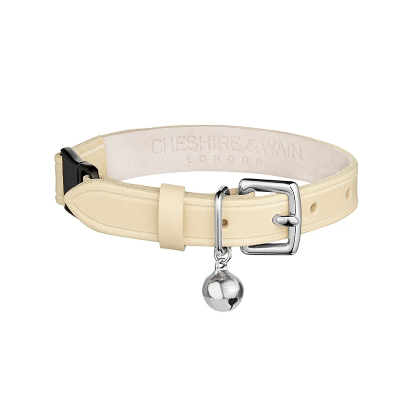 Collier en cuir pour chat collection velouté