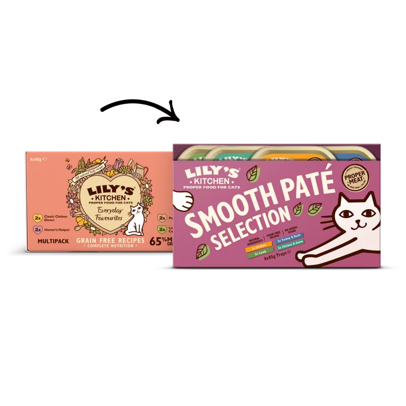 Pack de 8 préparations humides pour chat