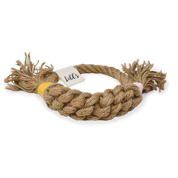 Corde pour chien en chanvre Chestnut