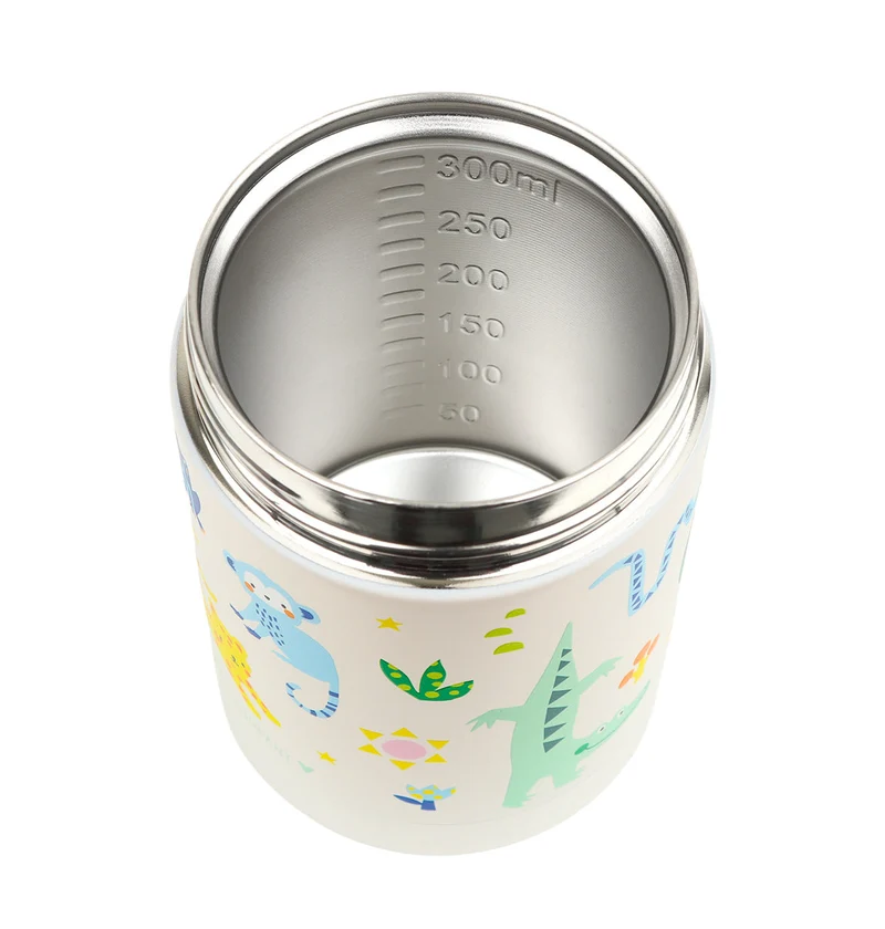 Pot alimentaire isotherme en inox - Jungle