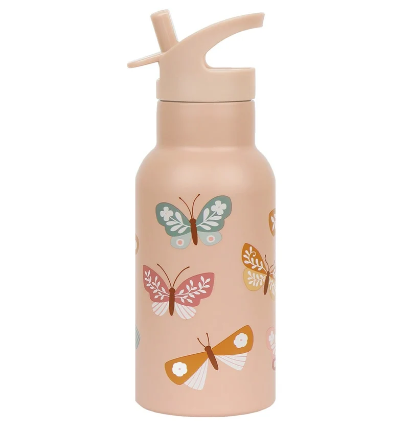 Gourde enfant en inox - Papillons
