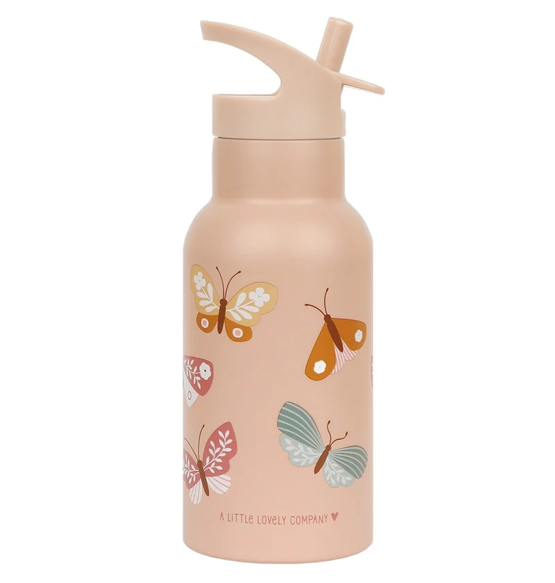 Gourde enfant en inox - Papillons