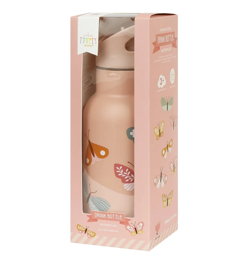 Gourde enfant en inox - Papillons