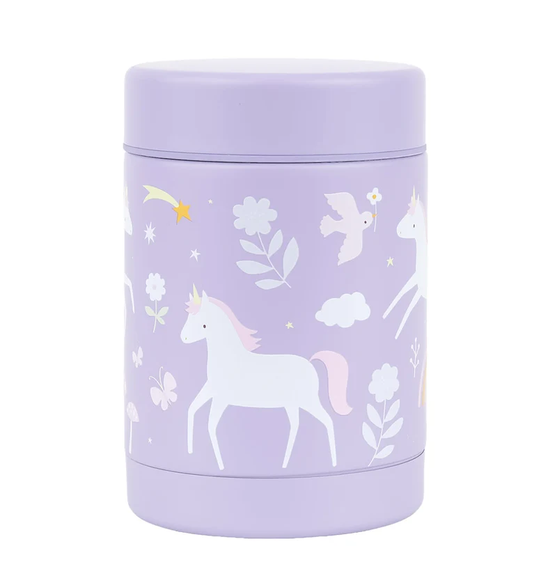 Pot alimentaire isotherme en inox - Unicorn Dreams