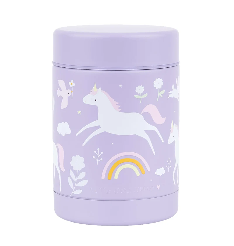 Pot alimentaire isotherme en inox - Unicorn Dreams